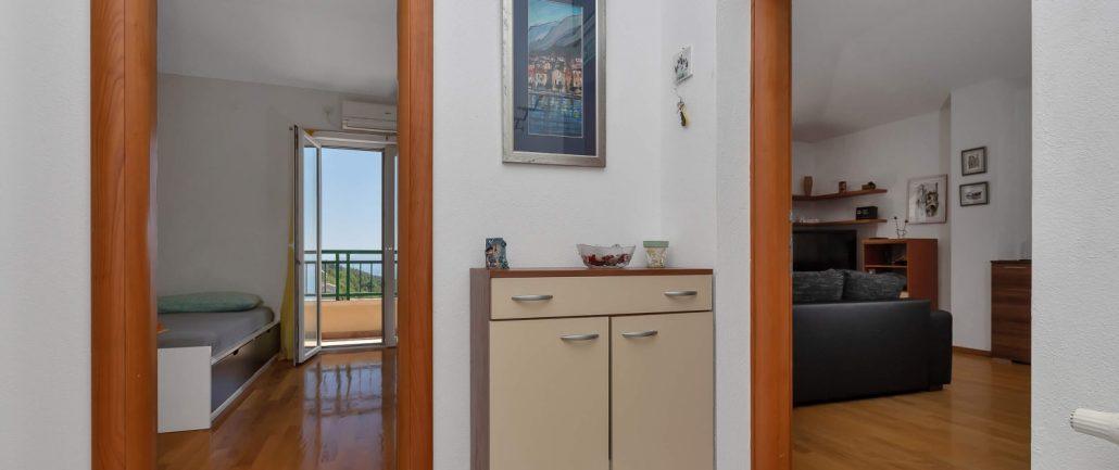 Villa Makar first floor bedroom, kitchen, balcony, and living area photo 8